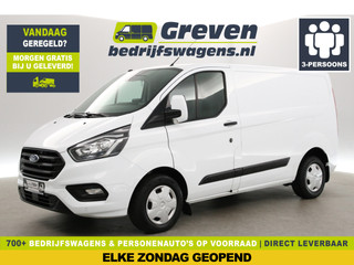 Ford Transit Custom 280 2.0 TDCI L1H1 | Airco | Cruise | 3-Zits | Trekh. | Carplay | Stoelverw. | Parkeersens.