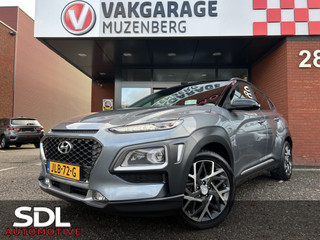 Hyundai Kona 1.6 GDI HEV Premium // DODEHOEK // HEAD-UP DISPLAY // KEYLESS // LEDER // CAMERA+SENSOREN // LED // CLIMA // STUUR+STOELVERWARMING //