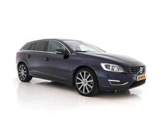 Volvo V60 2.4 D6 Twin Engine Summum Aut. *LUXURY-LEATHER | NAVI-FULLMAP | BI-XENON | MEMORY-PACK | CRUISE | HEATED-SPORTSEATS | PRIVACY-GLASS | TOWBAR | 18''ALU*