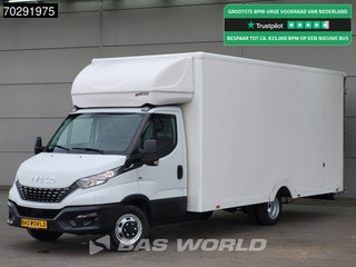 Iveco Daily 35C14 Automaat Luchtvering 530cm lang! Verkoopwagen Bakwagen Airco Cruise Camera Euro6 Meubelbak Plancher Foodtruck Paardenwagen 29m3 Airco Cruise control