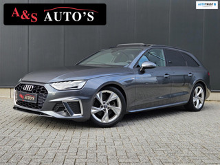 Audi A4 Avant 40 TFSI 190pk 3x S line Panodak Acc Matrix Trekhaak Camera Elektrische kofferbak Keyless