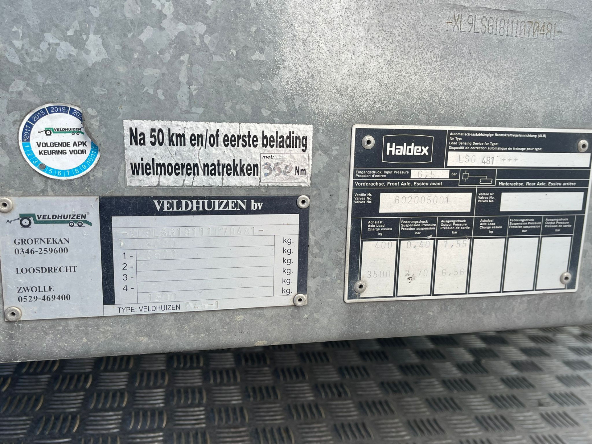 Hoofdafbeelding Iveco 40C16 Be-Trekker +  Semi Dieplader Veldhuizen 7.5 M Automaat / Nieuwstaat!