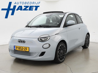 Fiat 500C 42 kWh Aut. *CELESTIAL BLUE* + STOELVERW. | CAMERA | 17 INCH | APPLE CARPLAY