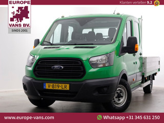 Ford Transit 350 2.0 TDCI 130pk E6 RWD D.C. Open Laadbak Trekhaak 2800kg 02-2018