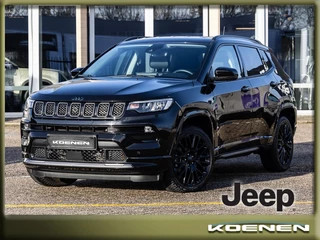 Hoofdafbeelding Jeep Compass Jeep Compass 4XE 240 PHEV S ADAPTIEVE CRUISE / 19 LM / 360 gr Camera, Black P