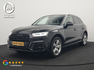 Audi Q5 50 TFSI e quattro S Line Plug In Hybrid 299pk Dealer O.H PHEV | Luchtvering | Trekhaak Af Fabriek | Adaptive Cruise | Camera | Virtual | Apple Carplay | Alcantara Sportstoelen Verwarmd | Keyless | Navigatie | DAB |