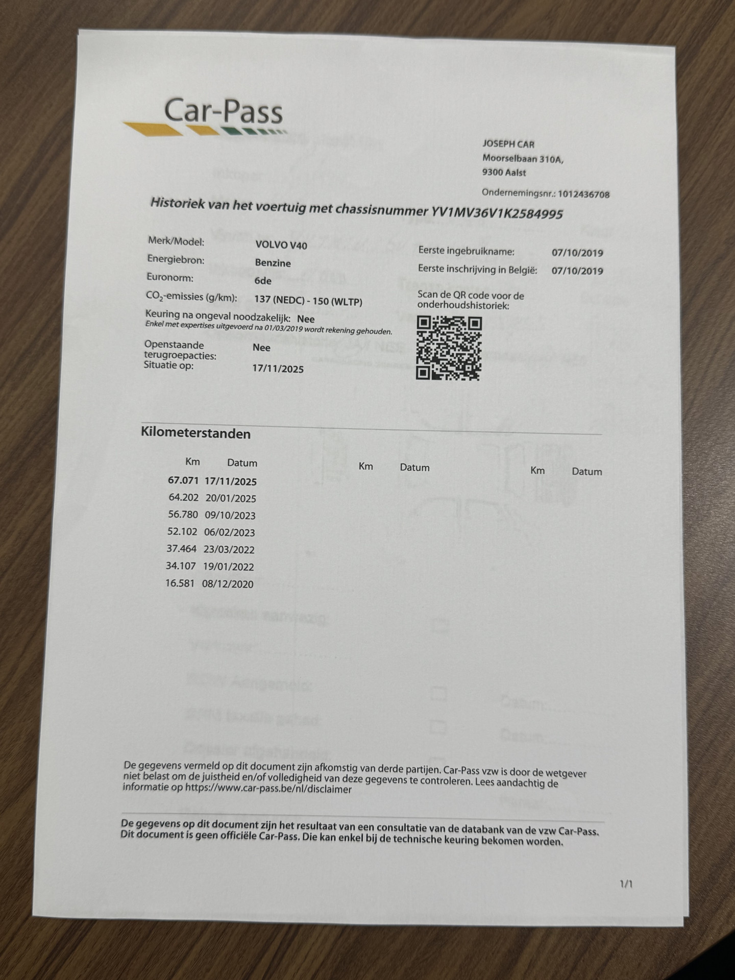 Hoofdafbeelding Volvo V40