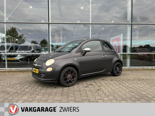 Fiat 500 0.9 TwinAir Blackjack Lichtmetalen Velgen, Leer