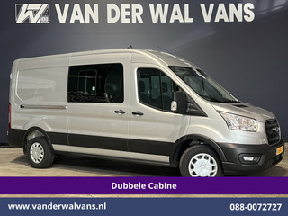 Ford Transit 2.0 TDCI 131pk L3H2 Dubbele Cabine Euro6 Airco | 6-Zits | LED | 2500kg Trekhaak | Cruisecontrol Verwarmde voorruit, Parkeersensoren