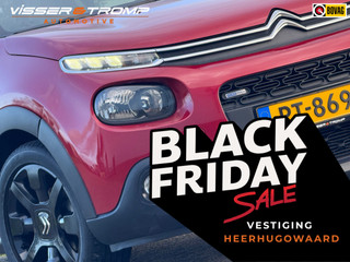 Citroen C3 1.2 PureTech 110pk Shine - Rouge Rubi/Noir onyx - Crossblack 17''/Carplay/Camera