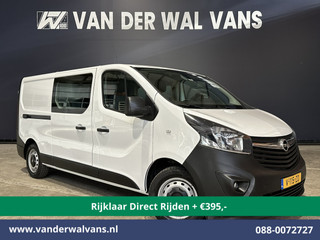 Hoofdafbeelding Opel Vivaro Opel Vivaro 1.6 CDTI 126pk L2H1 Dubbele Cabine Euro6 *Rijklaar Direct Rijden* Airco | 5-Zits | Camera | Navigatie | Trekhaak Cruisecontrol, Parkeersensoren