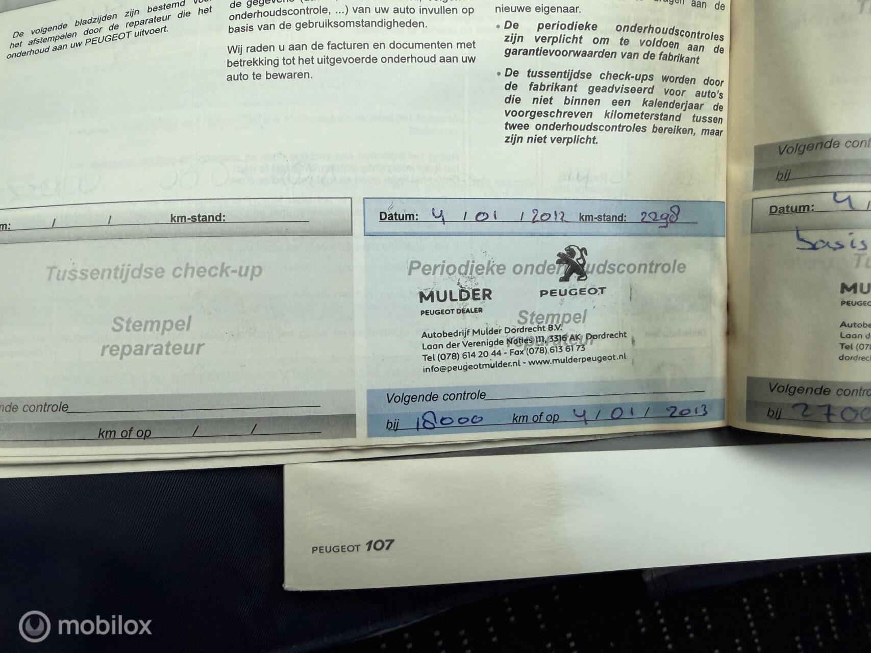 Hoofdafbeelding Peugeot 107