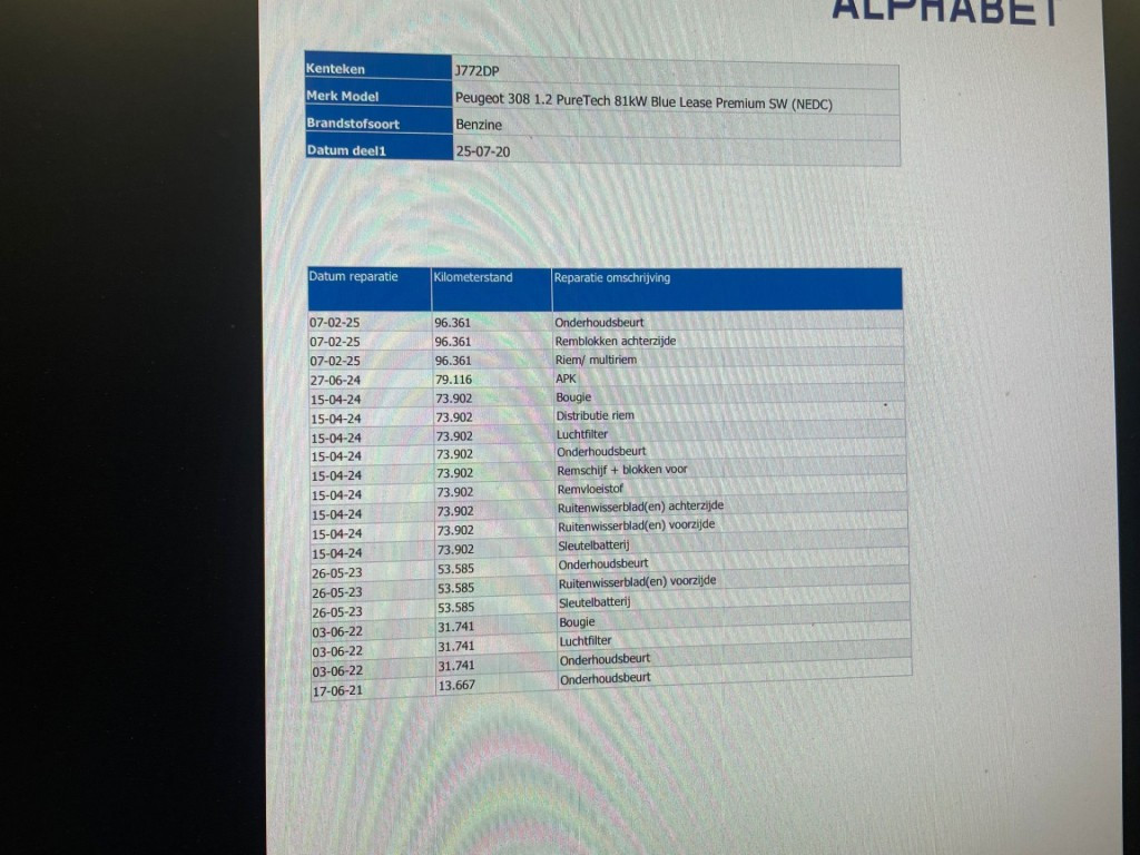 Hoofdafbeelding Peugeot 308