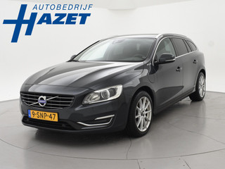 Volvo V60 2.4 D6 AWD PLUG IN HYBRID SUMMUM + NW AIRCOPOMP | TREKHAAK 1800 kg | LEDER
