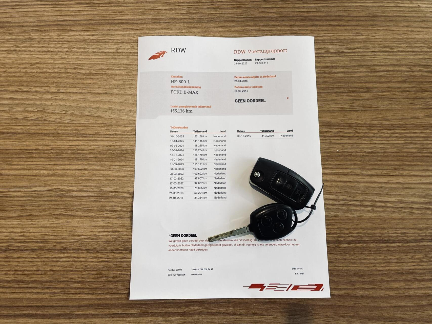 Hoofdafbeelding Ford B-MAX