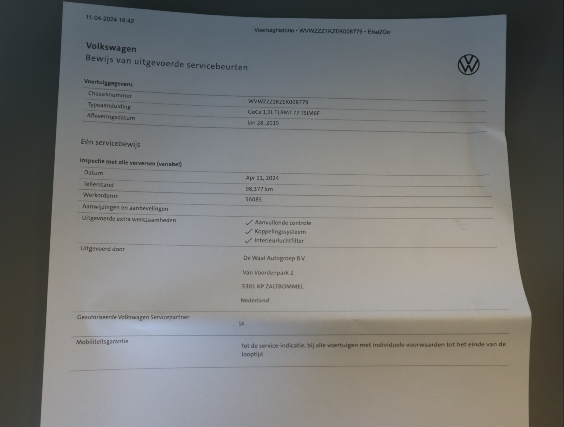 Hoofdafbeelding Volkswagen Golf