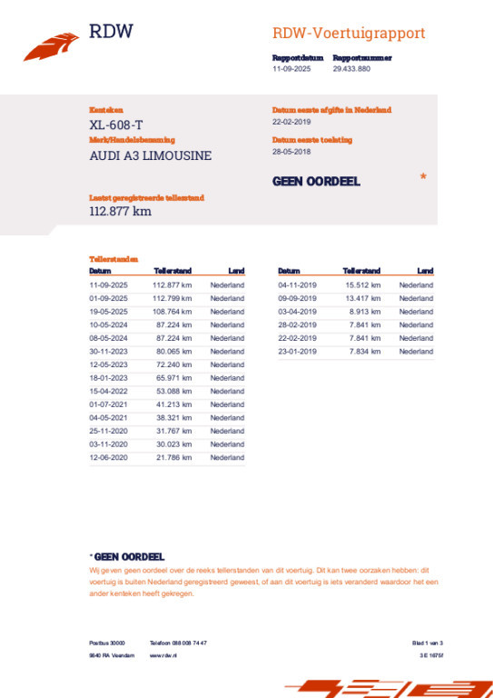 Hoofdafbeelding Audi A3