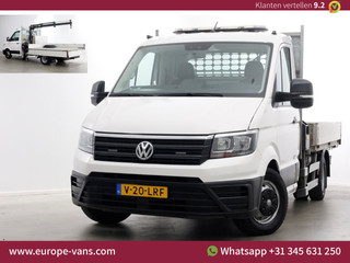 Volkswagen Crafter 50 2.0 TDI 177pk E6 Open Laadbak + HIAB Kraan Trekhaak 3500kg 02-2019