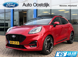 Ford Puma 1.0 EcoBoost Hybrid ST-Line 125PK Automaat NIEUW MODEL!! Panodak Afn. Trekhaak Winterpack MATRIX-LED Elek. Achteklep Adaptieve Cruise SYNC4 Keyless Navi Privacy Glass *Full Options*