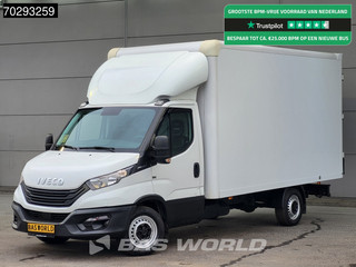 Iveco Daily 35S16 160PK Automaat Bakwagen Achterdeuren Airco Camera Euro6 Meubelbak Koffer 21m3 Airco