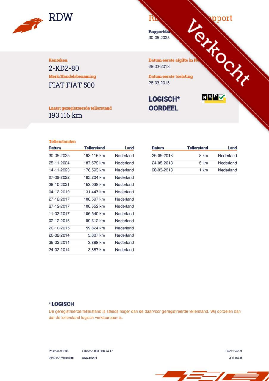 Hoofdafbeelding Fiat 500