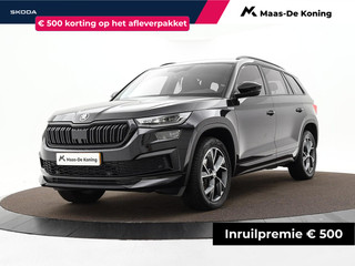 Skoda Kodiaq 1.5 TSI 150pk DSG Sportline Business 7p. · Camera · Elek. Trekhaak · Apple/Android Car Play · Elek. bestuurdersstoel · Elek. Achterklep · Keyless · 19'' Inch · Garantie t/m 04-06-2027 of 100.000km