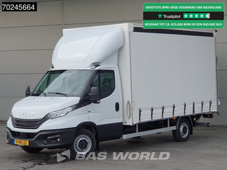 Iveco Daily 35S18 3.0L Laadklep 180PK Schuifzeilen Airco Cruise Bakwagen Euro6 Meubelbak Zeilenwagen Schuifzeil Plane 22m3 Airco Cruise control