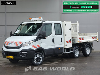 Iveco Daily 35C15 3.0L Kipper met Kist Maxicargo Airco Cruise Camera Euro6 Tipper Benne Kieper 2m3 Airco Dubbel cabine Cruise control