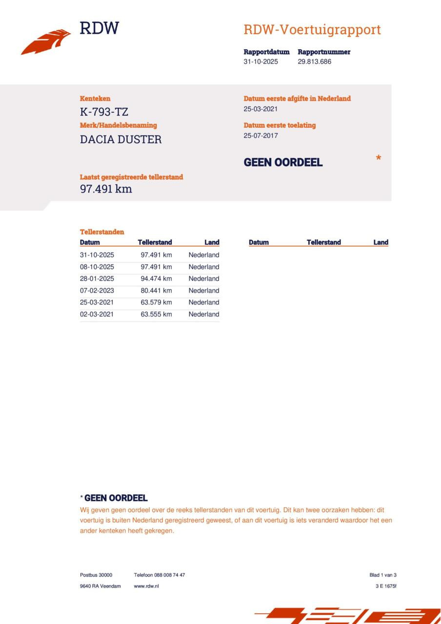 Hoofdafbeelding Dacia Duster