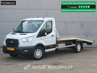 Ford Transit 130pk Autotransporter Airco Cruise Lier Euro6 Cartransporter Oprijwagen Airco Cruise control