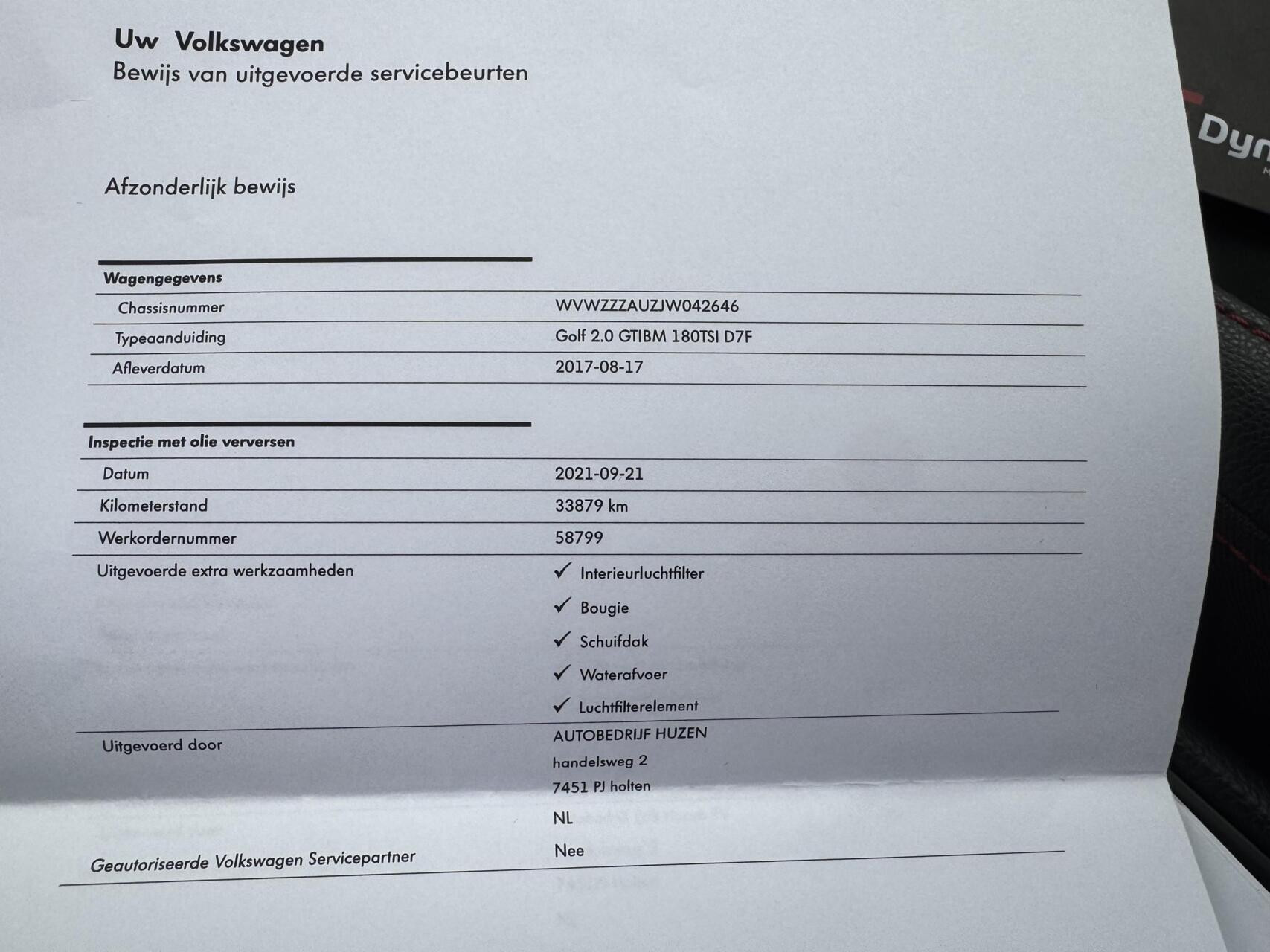 Hoofdafbeelding Volkswagen Golf