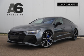 Audi RS7 4.0 TFSI RS 7 Sportback Quattro 600PK 1 Jaar Garantie 22 inch Ceramic B&O High End Alcantara Hemel Dynamic Plus Pack 4-wiel Sturing Softclose Stoelverkoeling Panoramadak Laser LED HUD 360 Camera Full Options! Nieuwstaat!