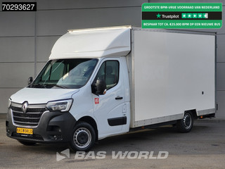 Renault Master 145PK Bakwagen Lowliner Achterdeuren Navi Camera Airco Cruise Euro6 Meubelbak Plancher Foodtruck Paardenwagen Airco Cruise control