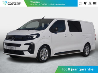 Opel Vivaro Electric 75 kWh Dubbele Cabine | 2x schuifdeur | 8 jaar garantie | Dynamic Surround View Pakket | Exterieur pakket | Comfort Pakket | Winterpakket | Apple Carplay | rondom zicht camera's | LM velgen | Dodehoek detectie | parkeersensoren voor & achter | betimmering | rijklaarprijs
