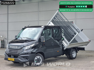 Iveco Daily 35C21 3 zijdige Kipper Dubbel Cabine 210PK 3.0L Dubbellucht Airco Cruise LED Camera Tipper 2m3 Airco