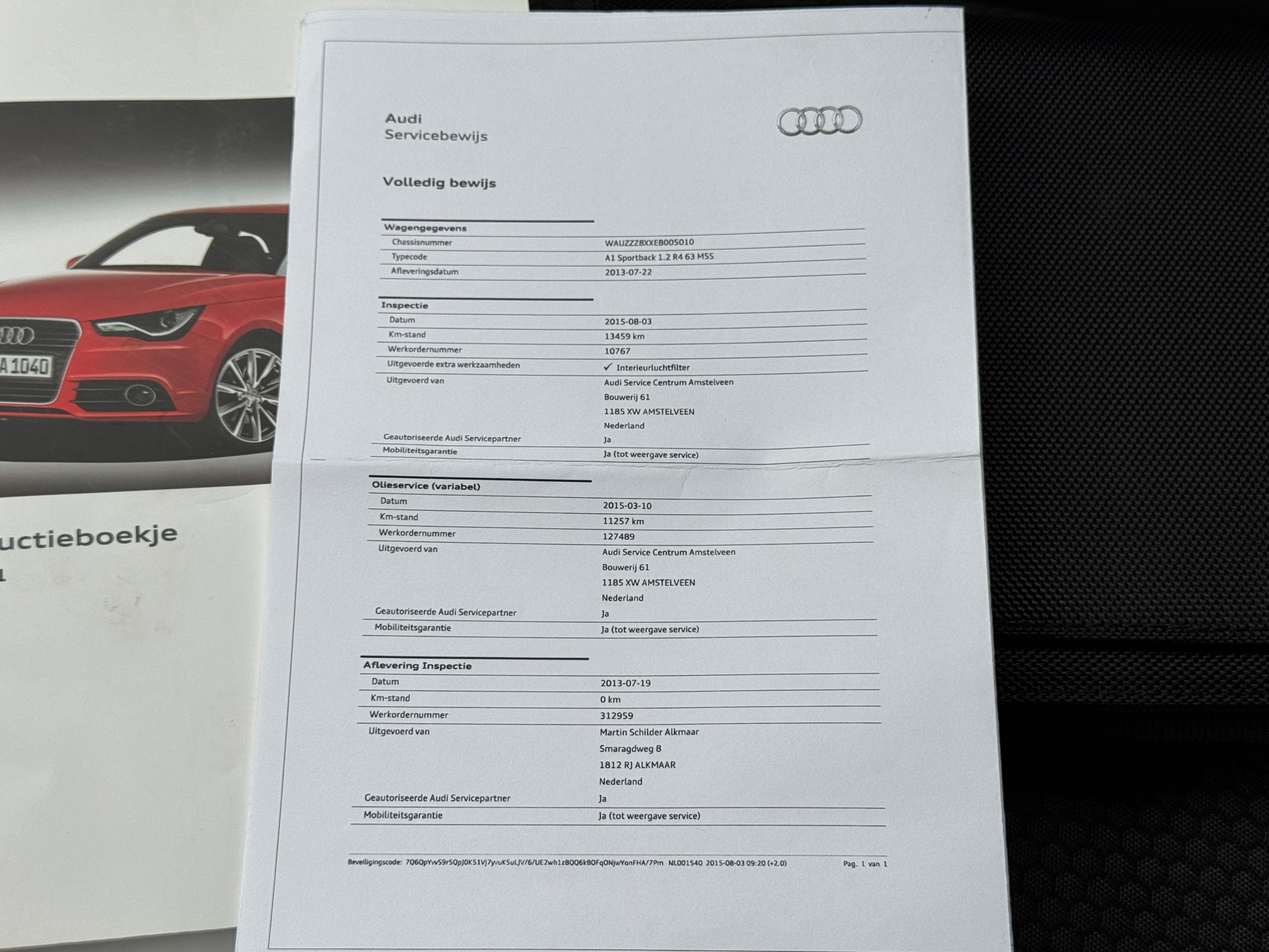 Hoofdafbeelding Audi A1 Sportback