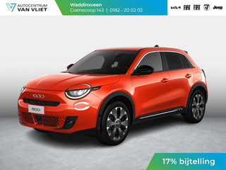 Fiat 600e La Prima 54 kWh | 17% Bijtelling | Carplay | Elek. Stoel | Stoelverwarming | Keyless | LED | Clima