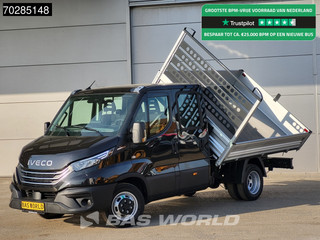 Iveco Daily 35C21 Open Laadbak Dubbel Cabine 210PK 3.0L Dubbellucht Airco Cruise LED Camera Pritsche Pickup Open Box 2m3 Airco