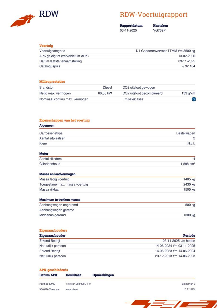 Hoofdafbeelding Opel Combo