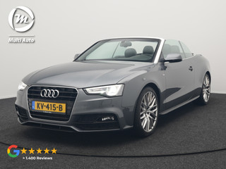 Audi A5 Cabriolet 1.8 TFSI S Line Automaat 177pk Dealer O.H | S Line Interieur & Exterieur | Bang & Olufsen | Cruise Control | Lederen Sportstoelen Verwarmd | Nekverwarming | 19" L.M | Navigatie | DAB |