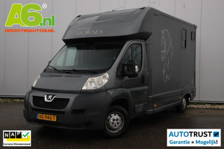 Peugeot Boxer 335 2.2 HDI L4 Paardenwagen 131PK B Rijbewijs 2 Paards Paardentruck Super Compleet Top onderhouden Airco Cruise Control Achteruitrijcamera Camera Bij Paarden
