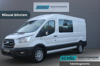 Ford Transit 350 2.0 TDCI 165pk L3H2 Dubbel Cabine Trend 6 zits - Carplay - Trekhaak - Camera - 2800kg Trekgewicht - Rijklaar