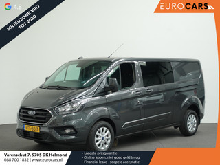 Ford Transit Custom 300 2.0 TDCI L2H1 Limited Dubbele Cabine Automaat Navigatie Airco 2 Schuifdeuren Trekhaak PDC  Carplay  DAB