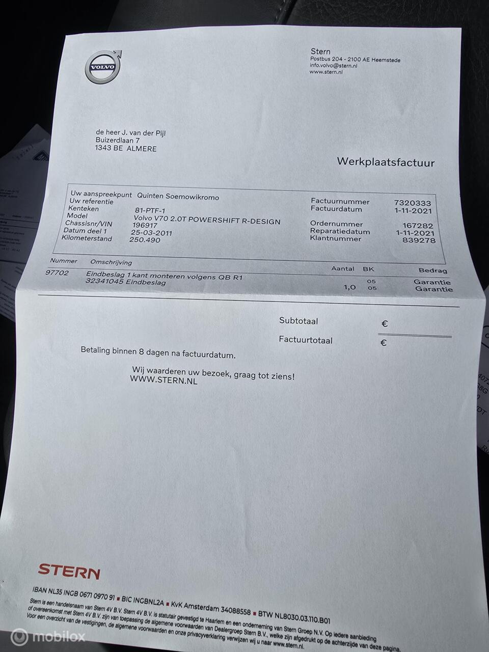 Hoofdafbeelding Volvo V70