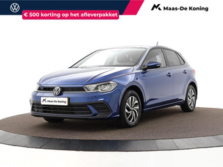 Volkswagen Polo 1.0 TSI 95pk Life · Apple/Android Car Play · Navigatie · P-Sensoren · Getint Glas · Airco · 15'' Inch · Garantie t/m 30-08-2027 of 100.000km