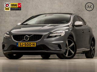 Volvo V40 2.0 T4 R-Design Sport 191Pk Automaat (PANORAMADAK, FACELIFT, NAVIGATIE, CAMERA, GETINT GLAS, LEDEREN SPORTSTOELEN, STOELVERWARMING, LED KOPLAMPEN, NIEUWE APK, CLIMATE, ZWART HEMEL, NIEUWSTAAT)