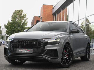 Audi Q8 55TFSI 340PK Quattro 4W-best Indiv-Nardo RS-Zetels Softclose Lucht Tr-Haak VOL!