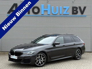 BMW 5 Serie Touring 530e High Executive M Sport Panoramadak Laser Licht Trekhaak ACC Comfortzetels Carplay Head-Up Display Nappa Leer