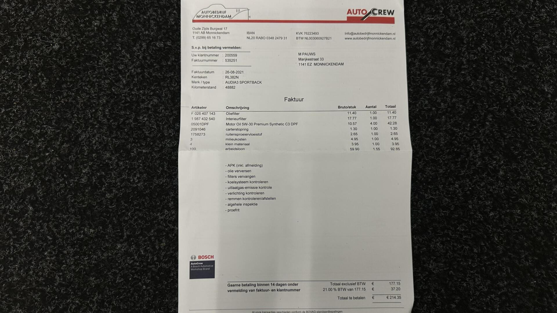 Hoofdafbeelding Audi A3