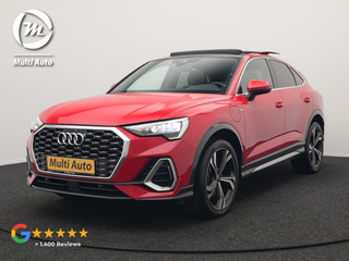 Audi Q3 Sportback 45 TFSI e S Line Plug In Hybrid 245pk Dealer O.H PHEV | Panodak | Adaptive Cruise | Lederen Sportstoelen Memory & Verwarmd | Sfeerverlichting | Camera | Virtual | Blis | Navigatie | DAB |